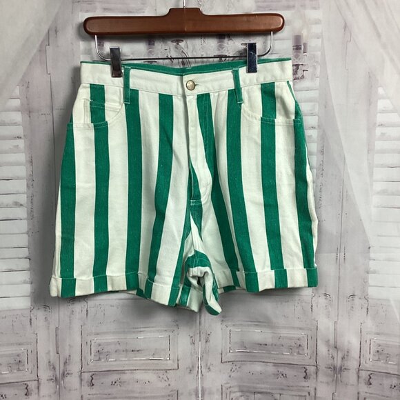 Vintage Copper Key Green Striped Shorts  11/12 - Picture 10 of 10